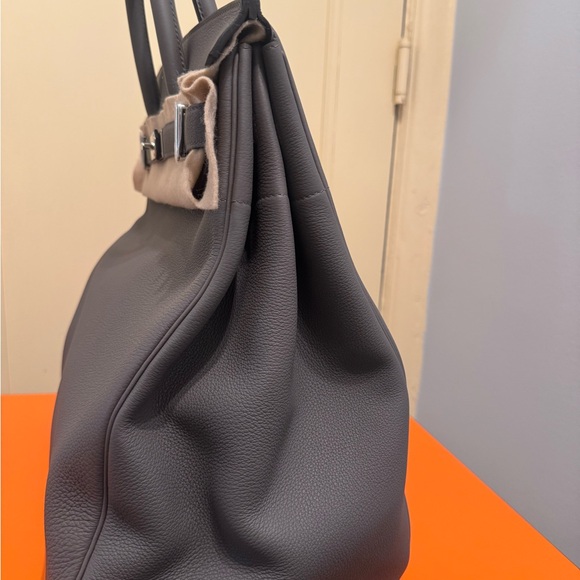 Elegant Hermes 2025 HAC 40 in Etain Togo on Palladium Hardware - Picture 5 of 14